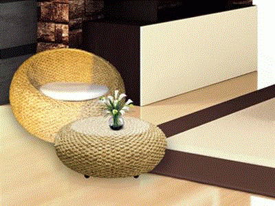 Nội thất mây nhựa, bền thách thức cả thời gian