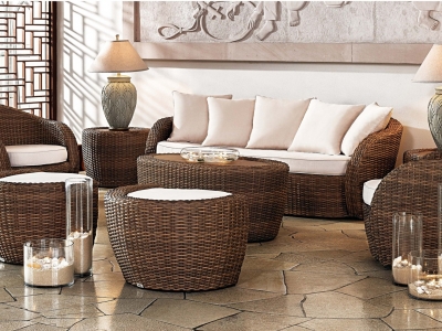 Ưu điểm tuyệt vời của đồ nội thất mây nhựa