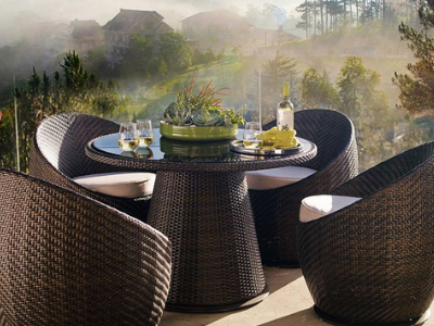 Ghế trứng nhựa giả mây: Sản phẩm đẹp gần gũi với thiên nhiên