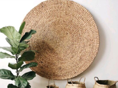 Thảm lục bình tròn - Ý tưởng độc đáo cho không gian